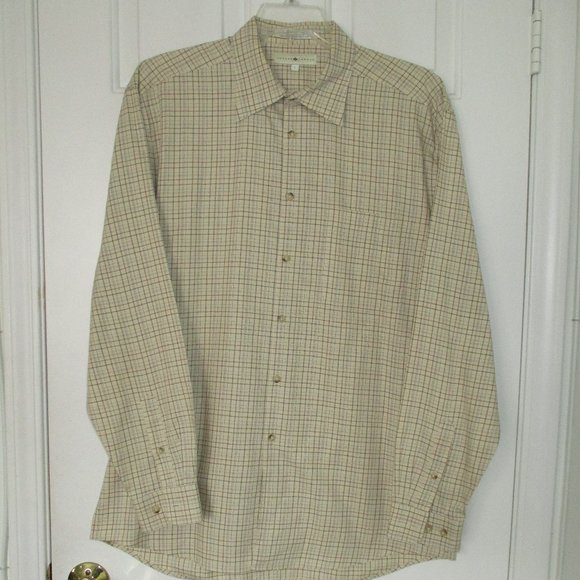 Joseph Abboud Mens L/S Cream Cotton Button Down Dress Shirt NWOT - Size 16.5/36 - Picture 3 of 3